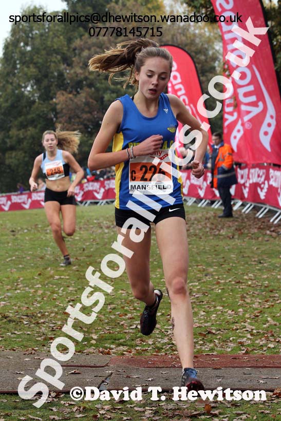 Junior women, National Cross Country Relays, Berry Park, Mansfield. Photo: David T. Hewitson/Sports for All Pics